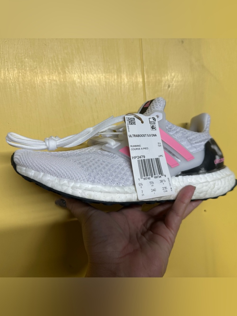 White Adidas Ultra Boost 5.0 DNA